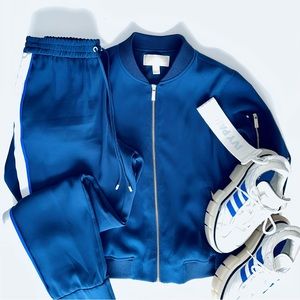 MICHEAL KORS Royal Blue Bomber Jacket